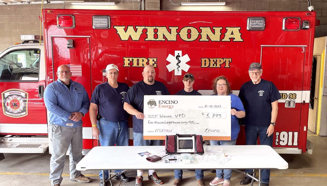 Winona VFD gets a boost from Encino Energy News, Sports, Jobs Salem
